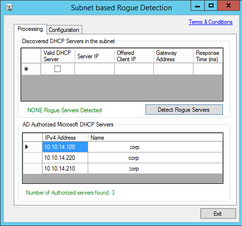 Rouge Checker - Processing Screen - Rogue Server Not Found