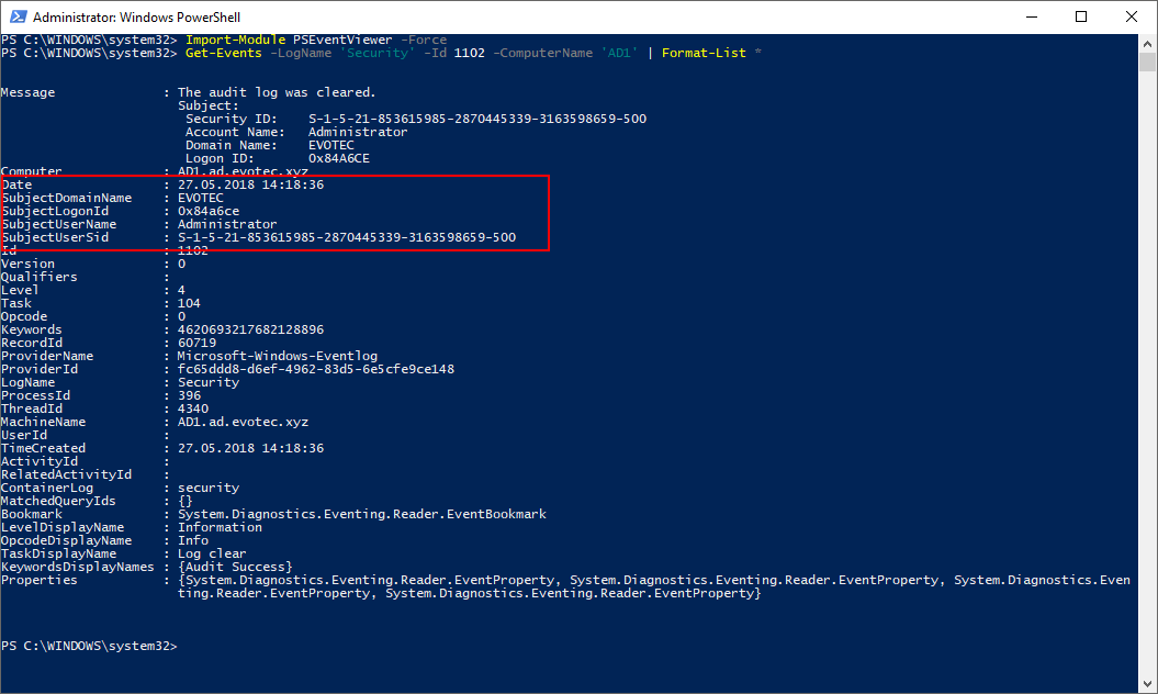 PSEventViewer (Get-Events)