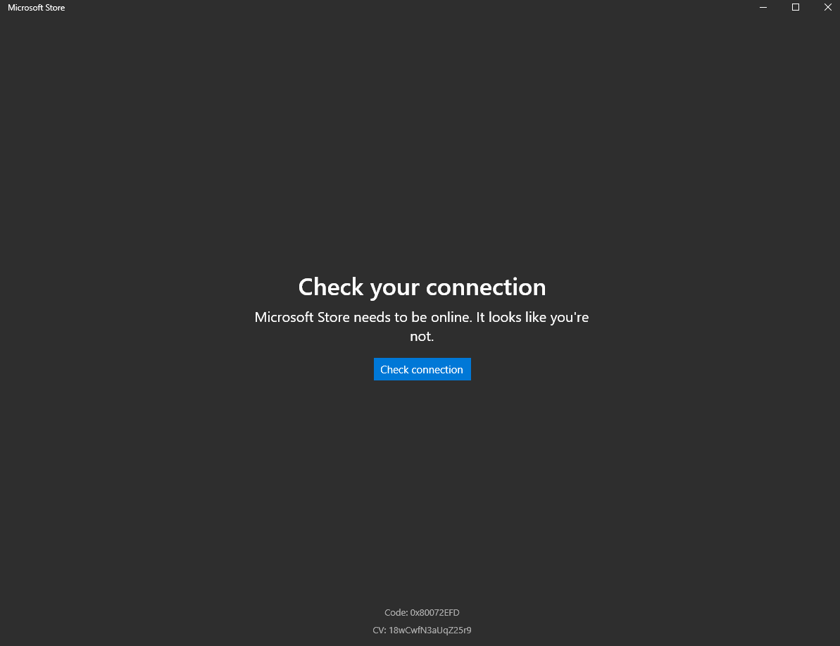 0x80072EFD 0x80072EFD