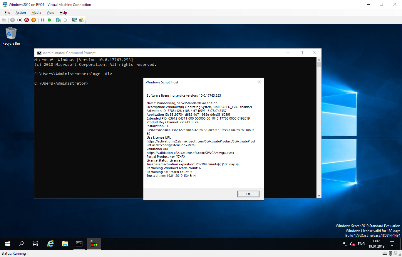Windows 2019 - Windows License Expired Windows 2019 - Windows License Expired