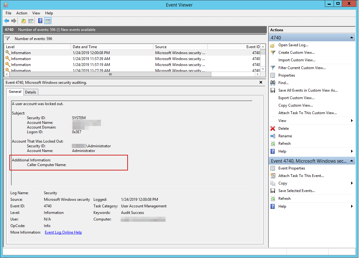 Active Directory – How to track down why and where the user account was locked out