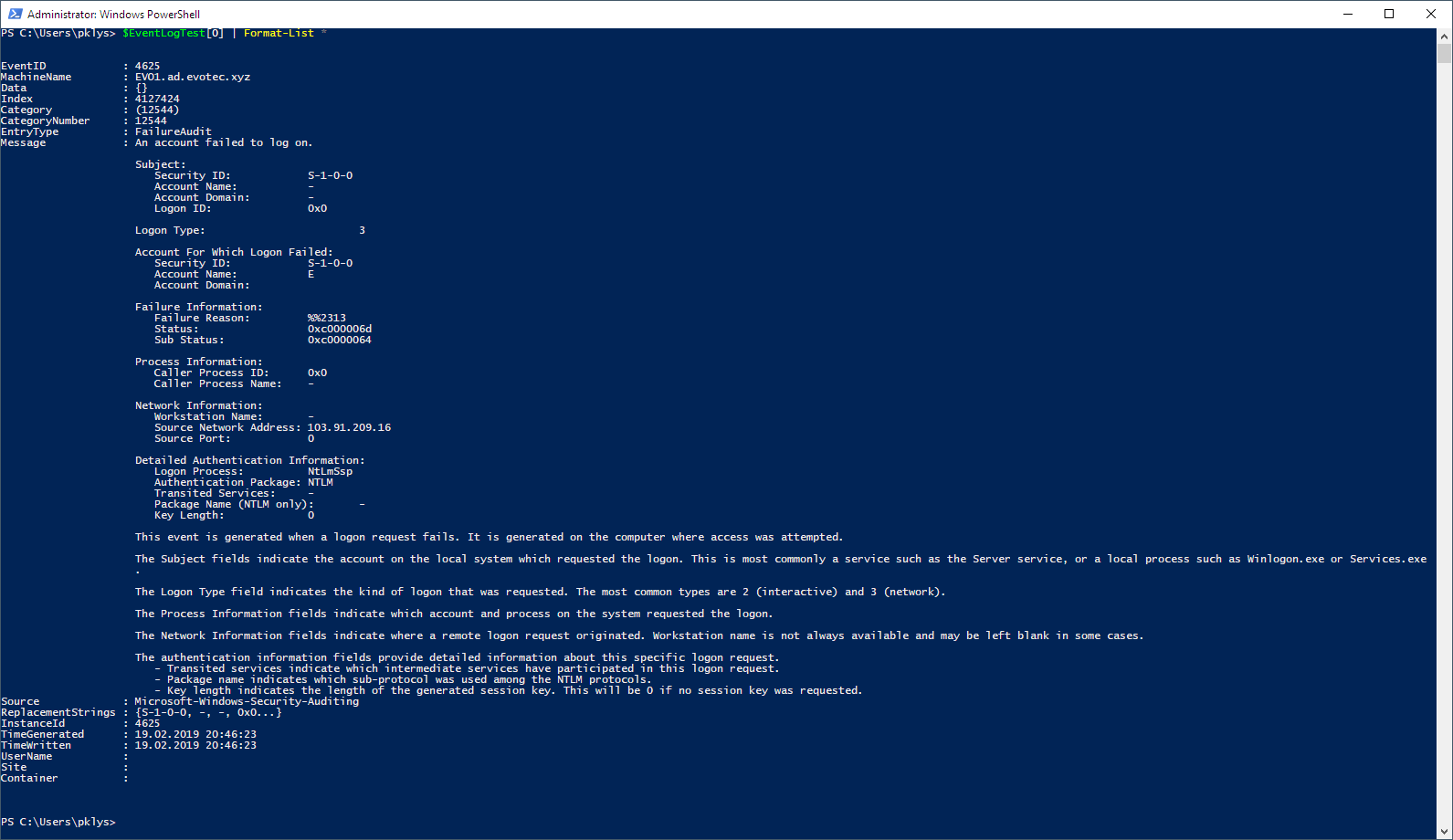Tips and Tricks for Get-EventLog Tips and Tricks for Get-EventLog