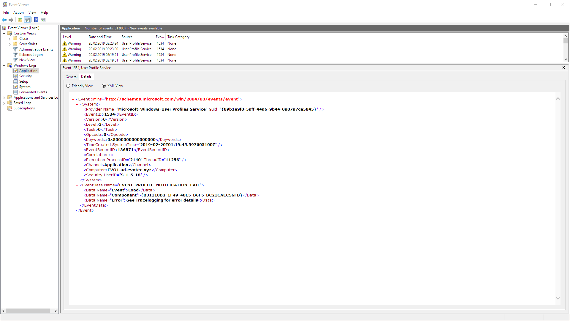 Random event from Event Viewer Random event from Event Viewer
