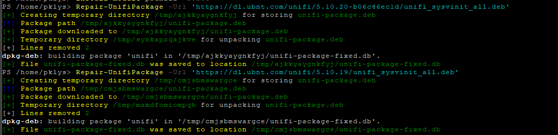 Repair-UnifiPackage Repair-UnifiPackage