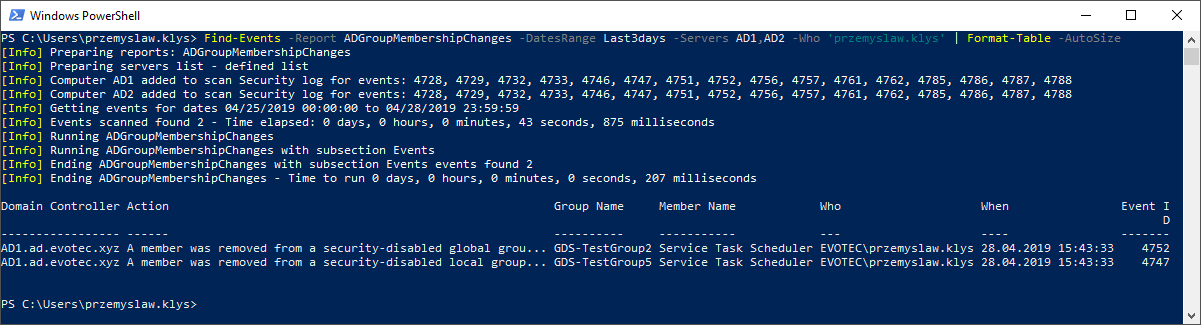Find Who added user to Group Find Who added user to Group